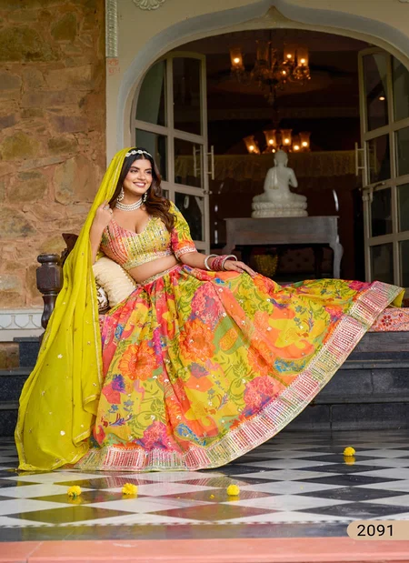 Mehvish Vol 29 By Dani Creation Tabby Silk Lehenga Choli